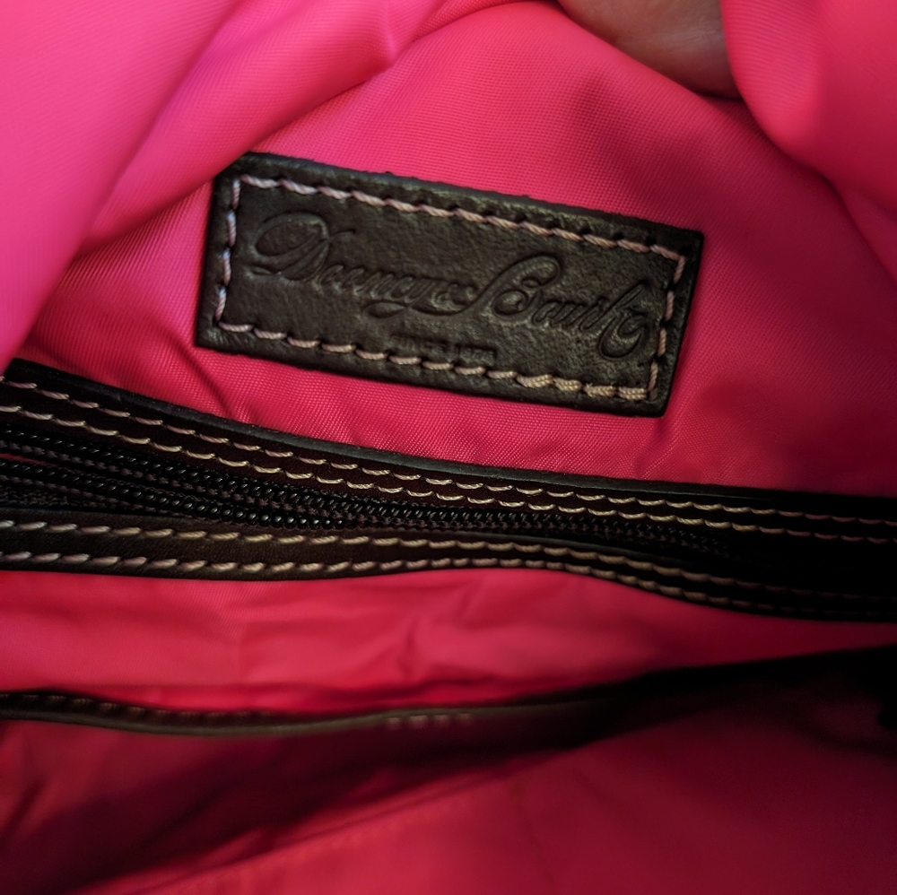 Dooney &Bourke Nylon Satchel Black with leather - Picture 9 of 16